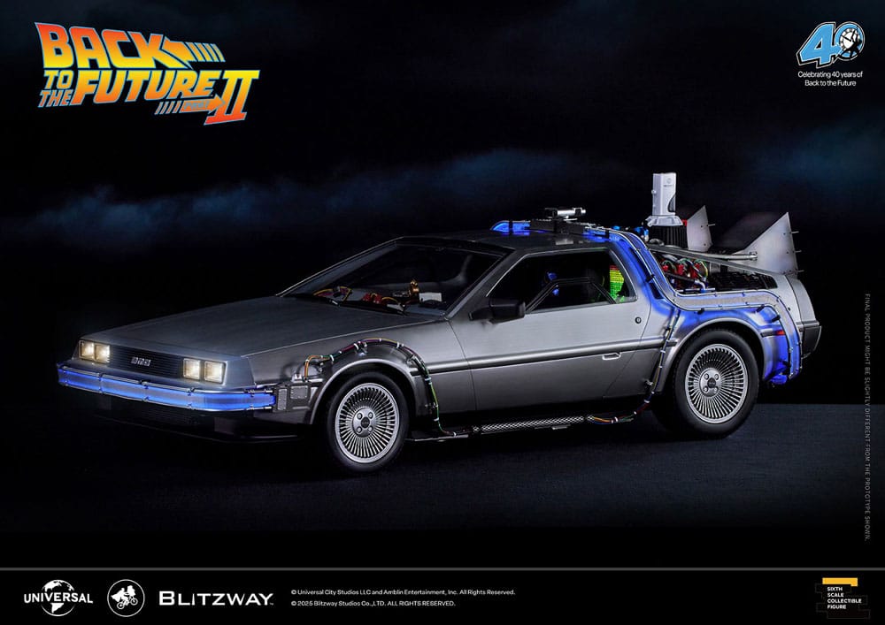 [PREORDER] Back to the Future II Premium UMS vehicle 1/6 Time Machine 74 cm