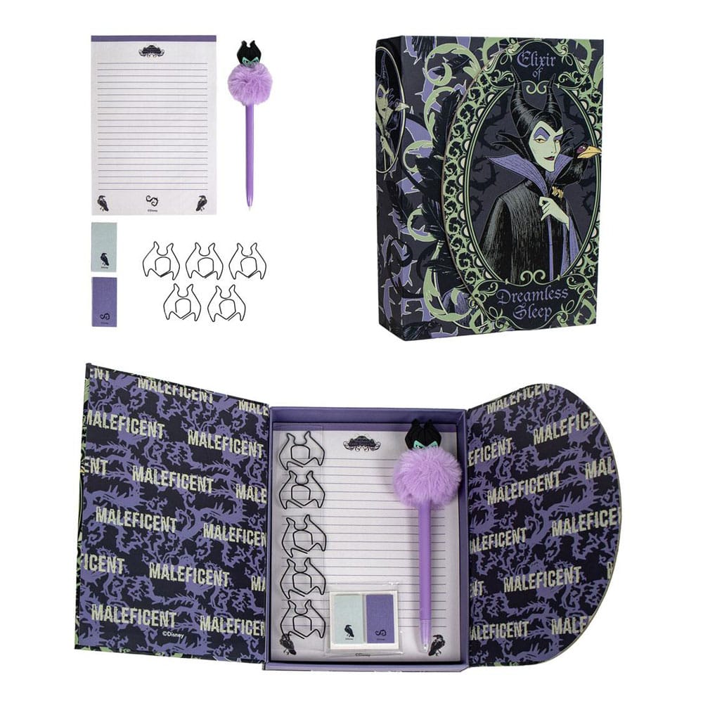 DISNEY VILLAINS - Maleficent - Stationery Box - 9 pc.