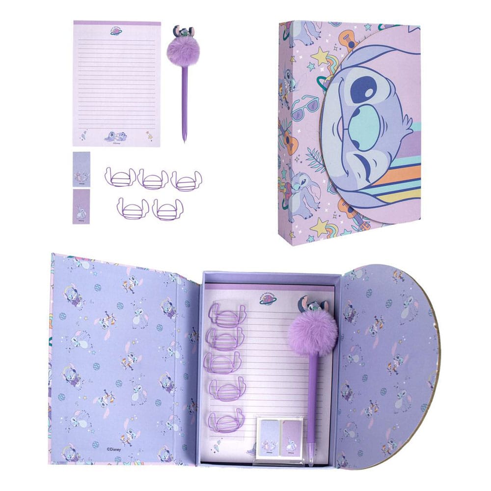 STITCH - Purple - Stationery Box - 9 pc.