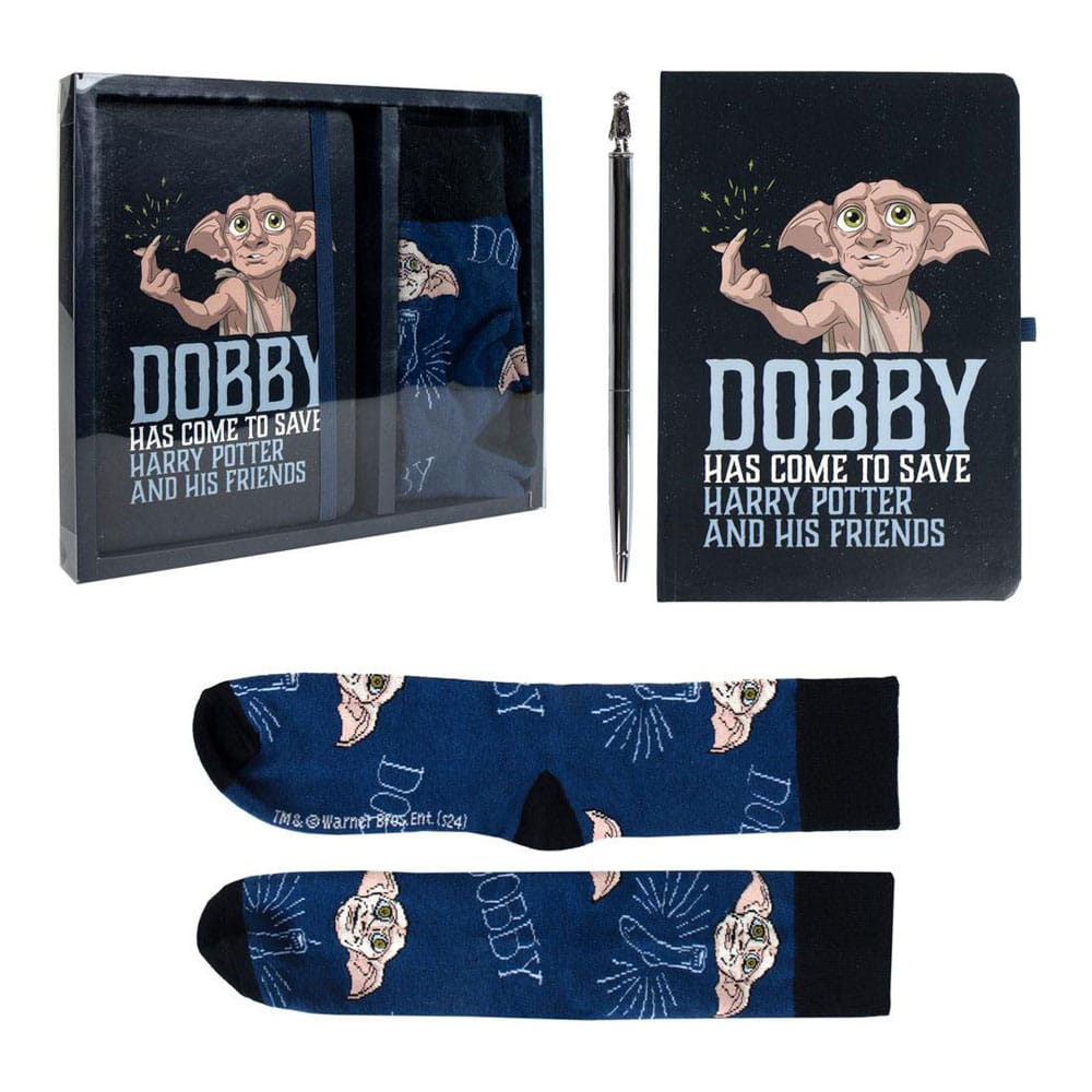 [PREORDER] HARRY POTTER - Dobby - Premium Pack A5 Notebook + Pen + Socks