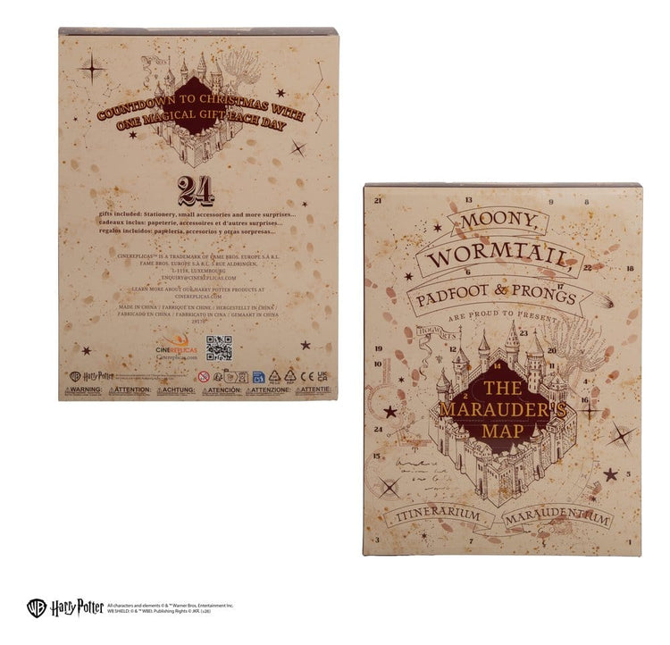 [PREORDINE] Calendario dell'Avvento Harry Potter Mappa del Malandrino Nuova Edizione 2026 - Cinereplicas - Calandari