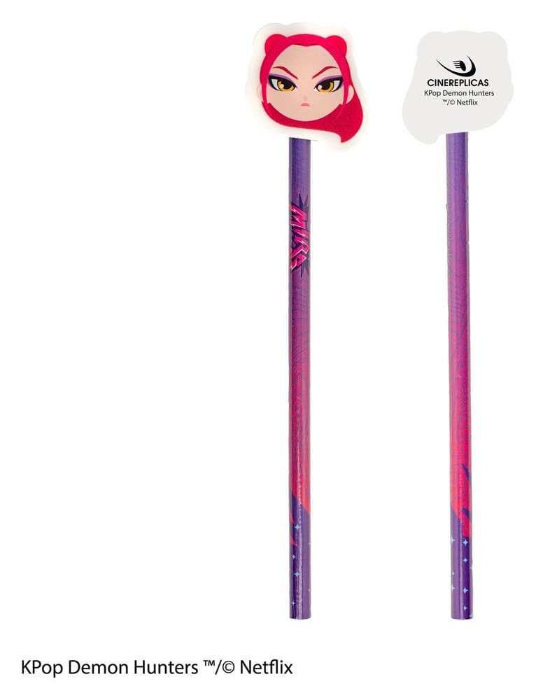 [PREORDINE] KPop Demon Hunters - Set Matite & Gomme da Cancellare Serie 1 Display (30 pezzi) - Cinereplicas - Cancelleria