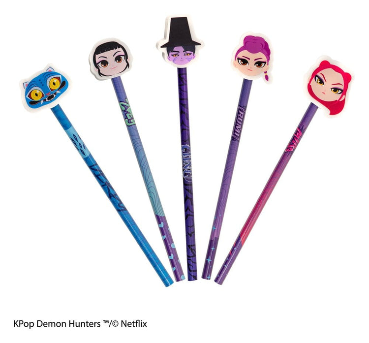 [PREORDINE] KPop Demon Hunters - Set Matite & Gomme da Cancellare Serie 1 Display (30 pezzi) - Cinereplicas - Cancelleria