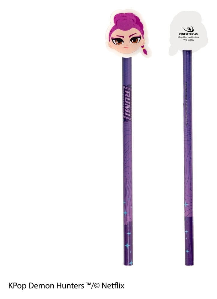 [PREORDINE] KPop Demon Hunters - Set Matite & Gomme da Cancellare Serie 1 Display (30 pezzi) - Cinereplicas - Cancelleria