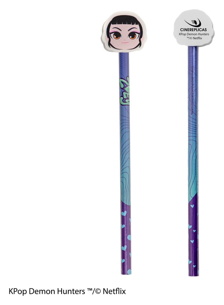 [PREORDINE] KPop Demon Hunters - Set Matite & Gomme da Cancellare Serie 1 Display (30 pezzi) - Cinereplicas - Cancelleria