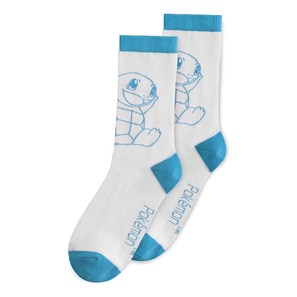[PREORDER] Pokemon Socks 3-Pack Charmander, Bulbasaur, Squirtle 43-46