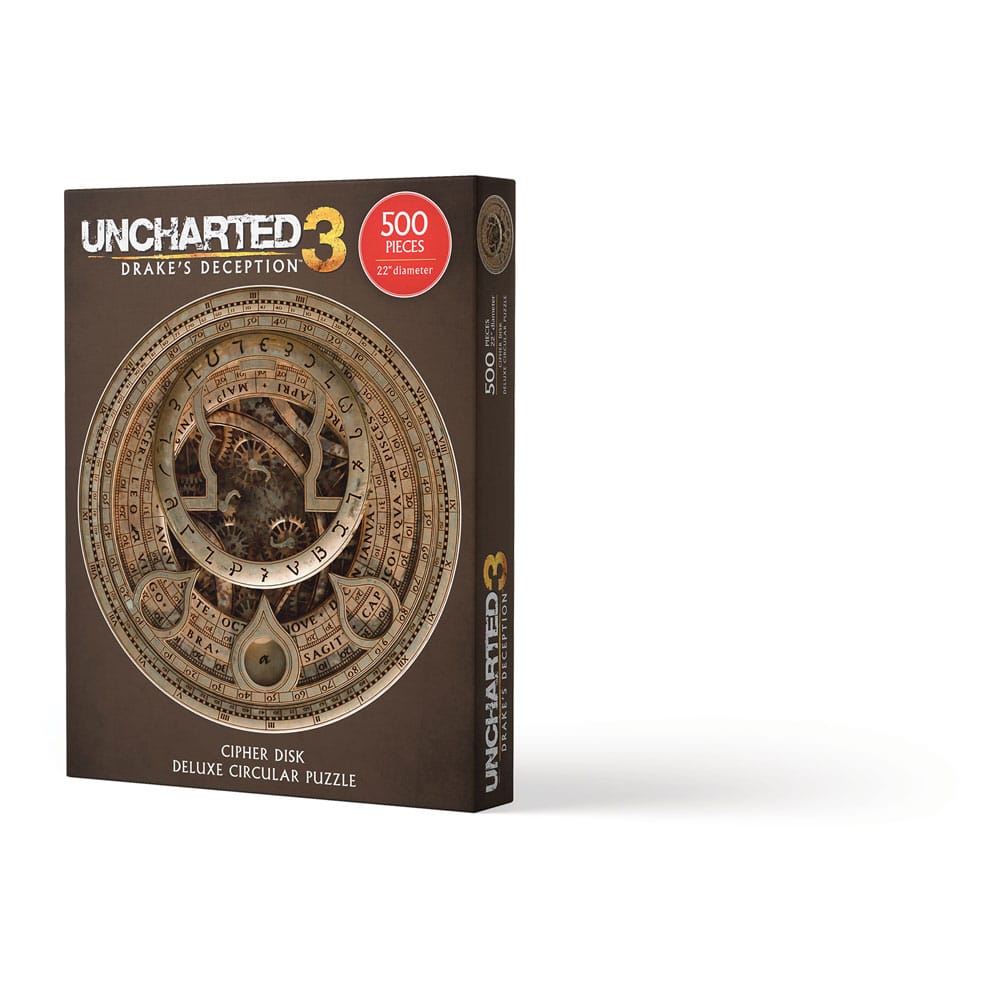 [PREORDER] Uncharted Jigsaw Puzzle Cipher Disk Circular Deluxe (500 pieces)