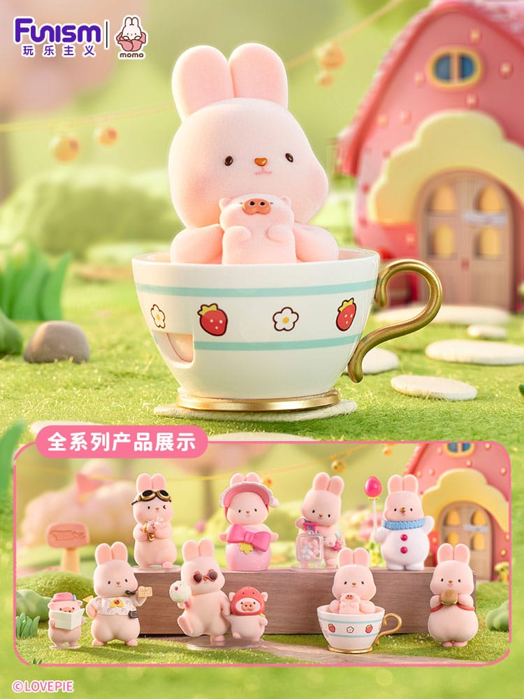 [PREORDER] MOMO BUNNY - Strawberry Town - Blind Box 8 Figure set 10cm