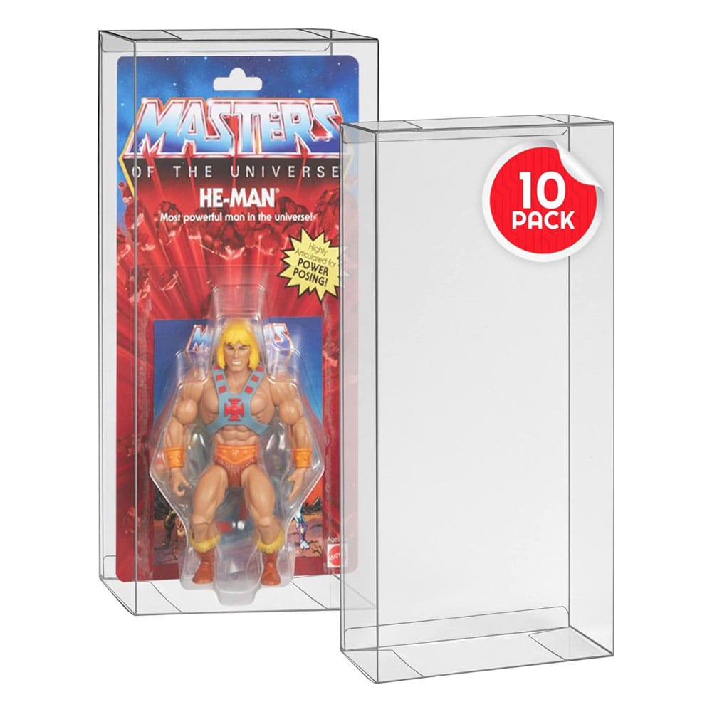 [PREORDER] PET Protectors 10-Pack for Masters of the Universe Origins Power Posing (Carded) Box Figures