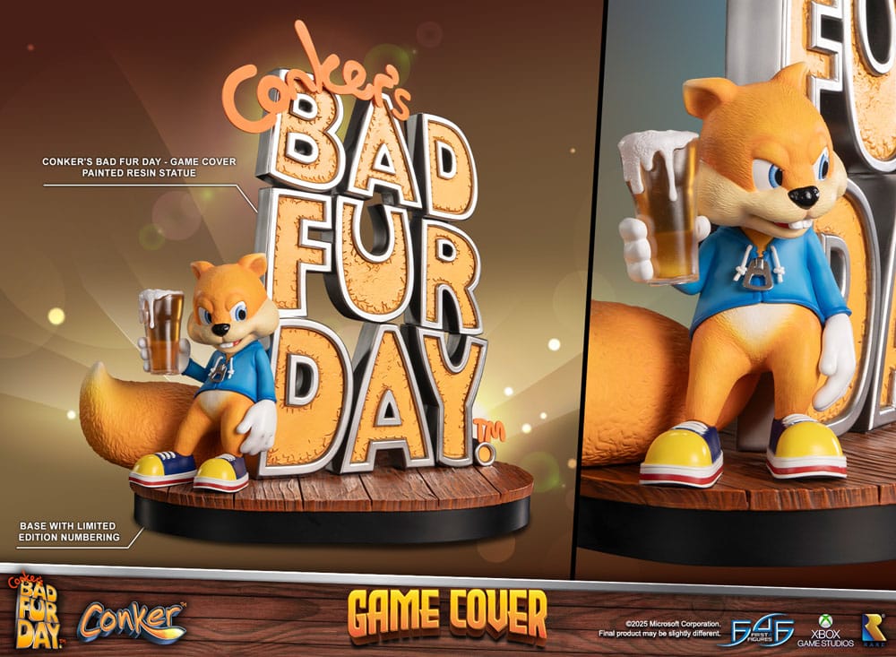 [PREORDINE] Statua Conker's Bad Fur Day - Game Cover Exclusive Edition 45 cm - First 4 Figures - Statue