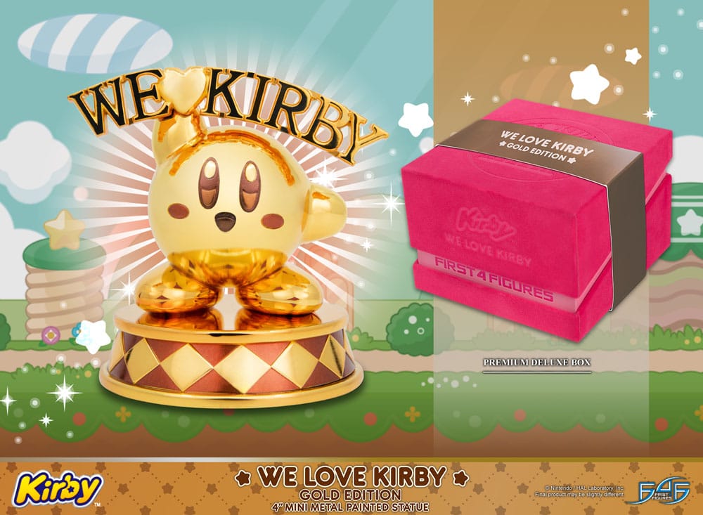 [PREORDINE] Statua Kirby We Love Kirby Gold Edition 10 cm - First 4 Figures - Statue