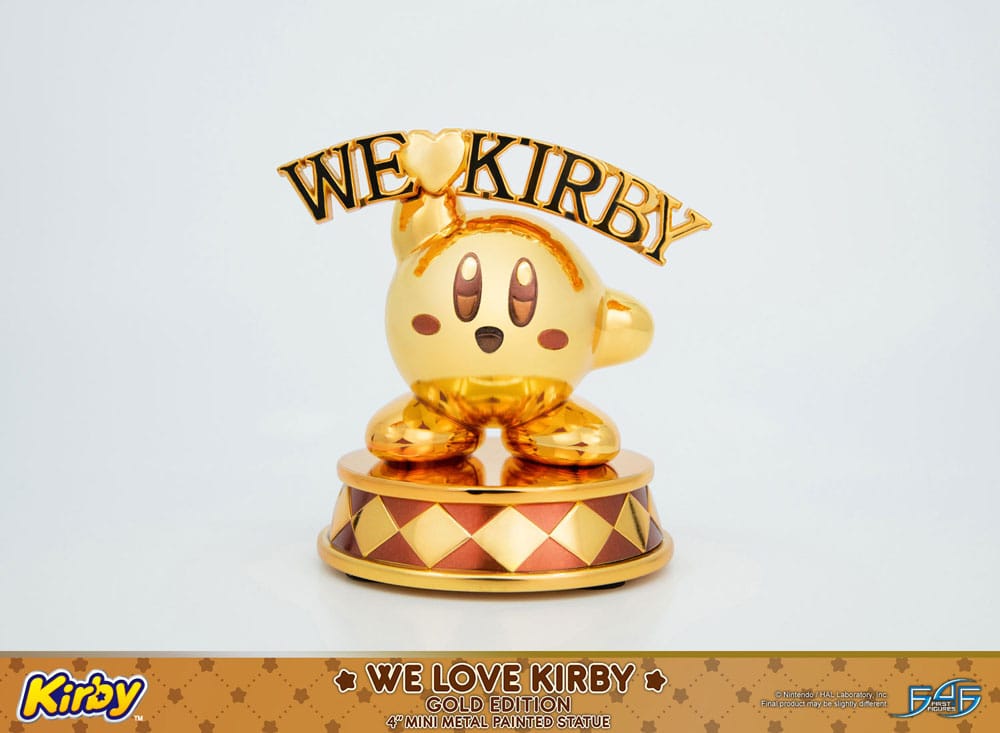 [PREORDINE] Statua Kirby We Love Kirby Gold Edition 10 cm - First 4 Figures - Statue