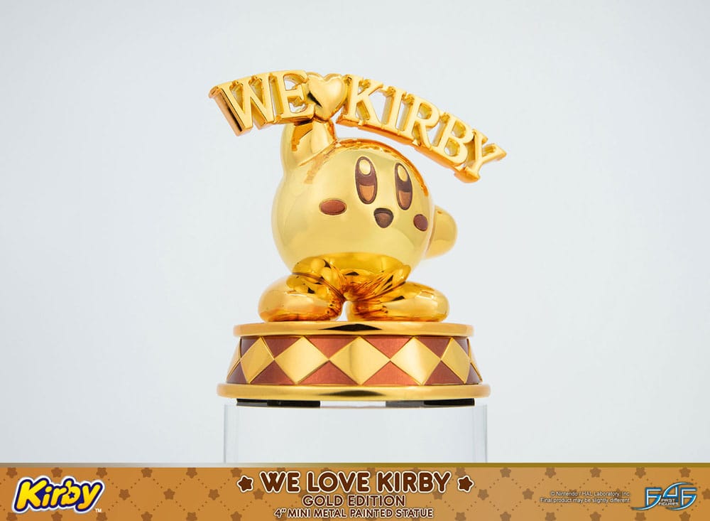 [PREORDINE] Statua Kirby We Love Kirby Gold Edition 10 cm - First 4 Figures - Statue