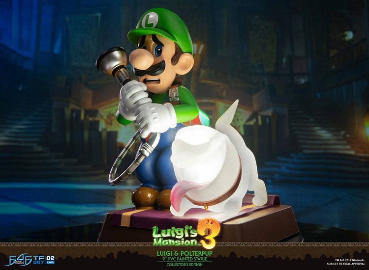 [PREORDINE] Statua Luigi & Polterpup Collector's Edition 23 cm - Luigi's Mansion 3 - First 4 Figures - Statue