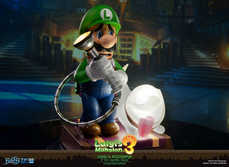 [PREORDINE] Statua Luigi & Polterpup Collector's Edition 23 cm - Luigi's Mansion 3 - First 4 Figures - Statue