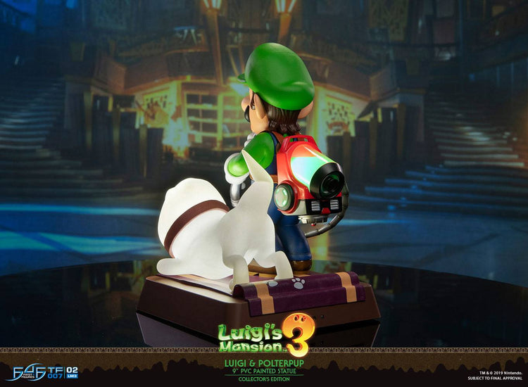 [PREORDINE] Statua Luigi & Polterpup Collector's Edition 23 cm - Luigi's Mansion 3 - First 4 Figures - Statue