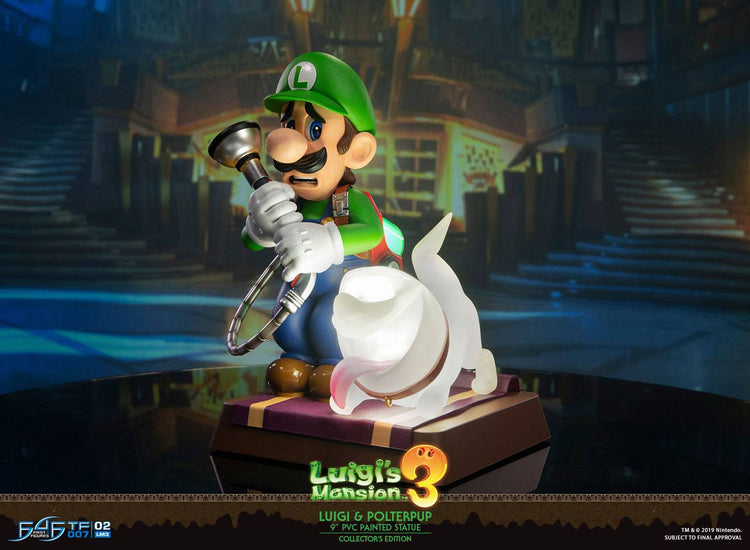 [PREORDINE] Statua Luigi & Polterpup Collector's Edition 23 cm - Luigi's Mansion 3 - First 4 Figures - Statue