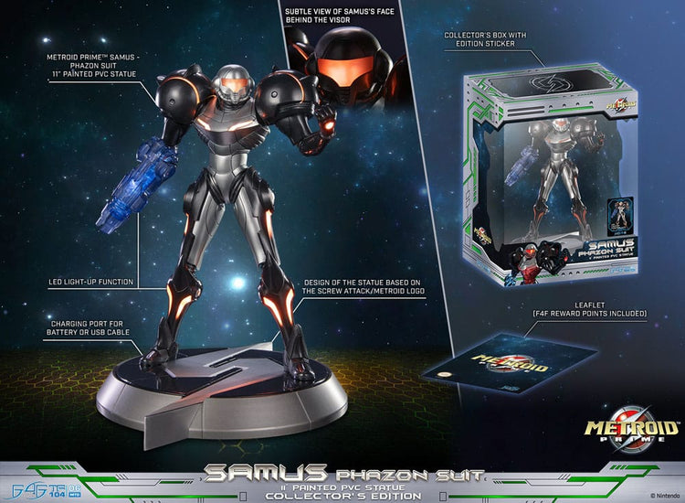 [PREORDINE] Statua Metroid Prime: Samus Phazon Suit Collector's Edition 28 cm - First 4 Figures - Statue