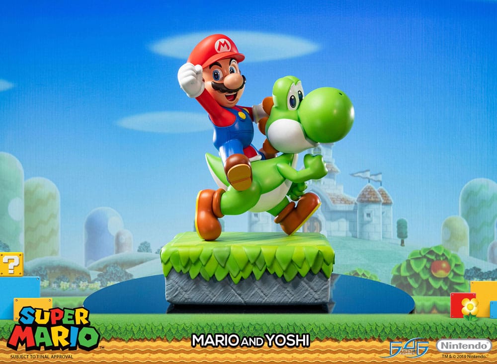 [PREORDINE] Statua Super Mario Mario & Yoshi 48 cm - First 4 Figures - Statue