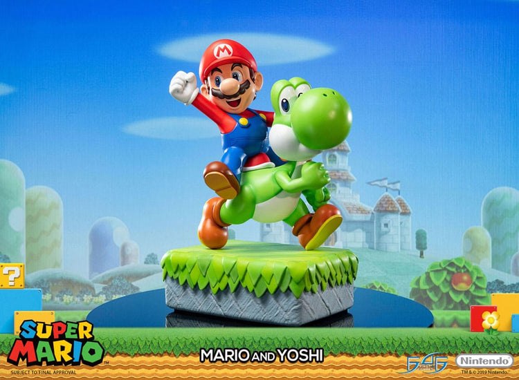 [PREORDINE] Statua Super Mario Mario & Yoshi 48 cm - First 4 Figures - Statue
