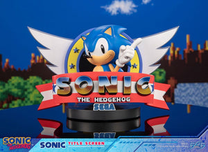 [PREORDINE] Statua Sonic the Hedgehog - Title Screen 21 cm - First 4 Figures - Statue