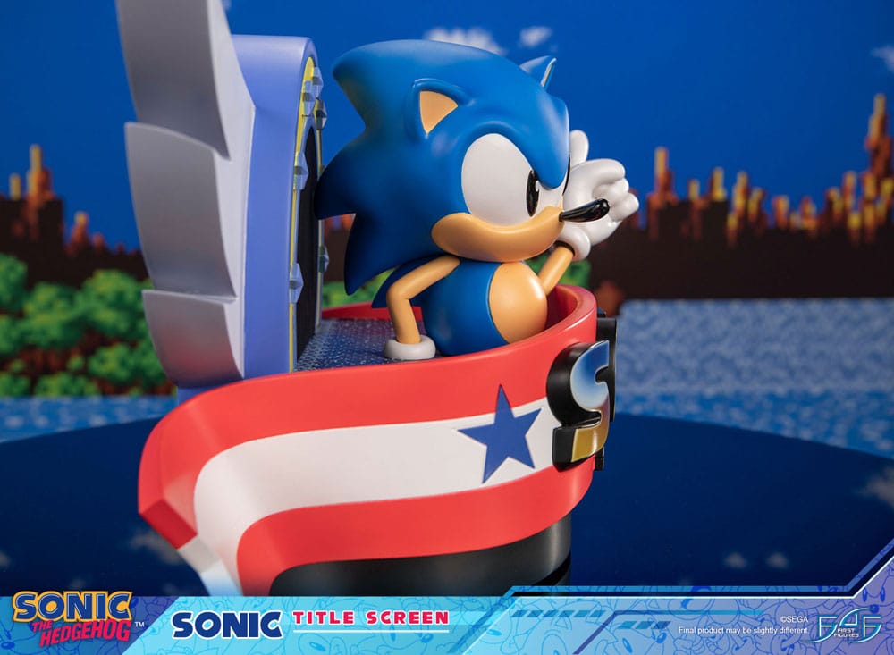 [PREORDINE] Statua Sonic the Hedgehog - Title Screen 21 cm - First 4 Figures - Statue