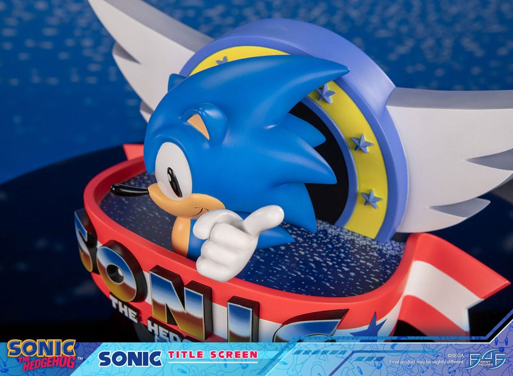 [PREORDINE] Statua Sonic the Hedgehog - Title Screen 21 cm - First 4 Figures - Statue