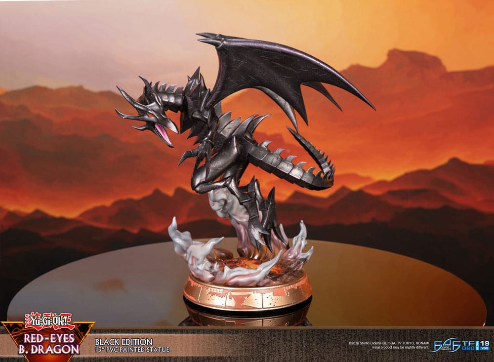 [PREORDINE] Statua Yu-Gi-Oh! Red-Eyes Black Dragon Versione Nera 33 cm - First 4 Figures - Statue