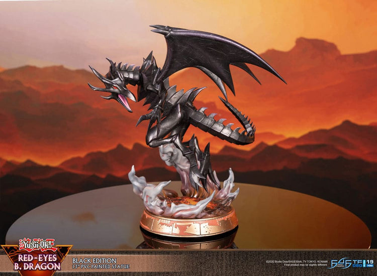 [PREORDINE] Statua Yu-Gi-Oh! Red-Eyes Black Dragon Versione Nera 33 cm - First 4 Figures - Statue