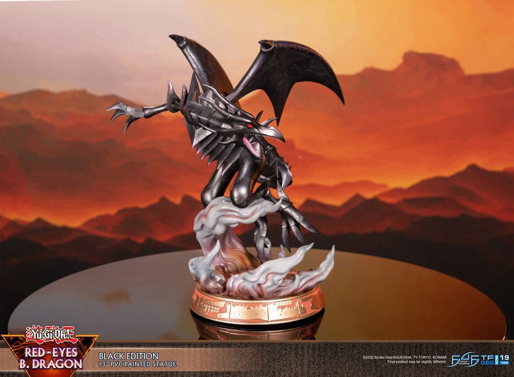 [PREORDINE] Statua Yu-Gi-Oh! Red-Eyes Black Dragon Versione Nera 33 cm - First 4 Figures - Statue