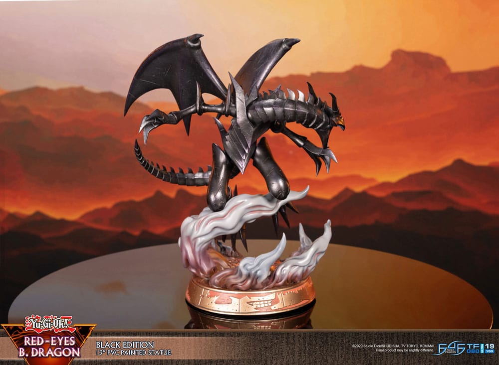 [PREORDINE] Statua Yu-Gi-Oh! Red-Eyes Black Dragon Versione Nera 33 cm - First 4 Figures - Statue