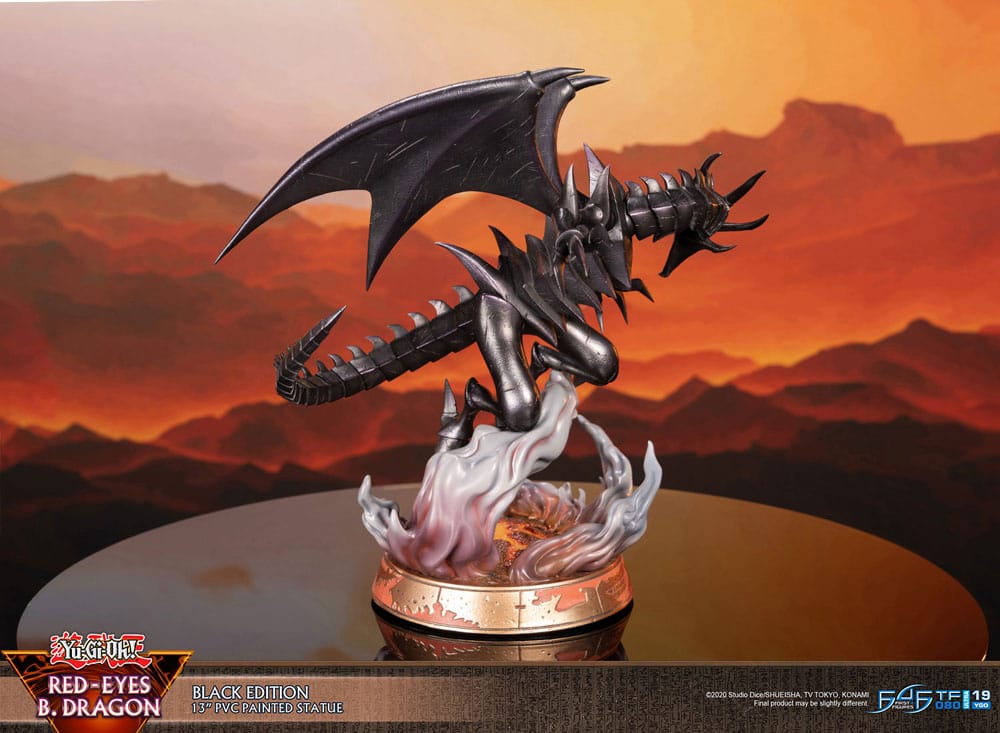 [PREORDINE] Statua Yu-Gi-Oh! Red-Eyes Black Dragon Versione Nera 33 cm - First 4 Figures - Statue