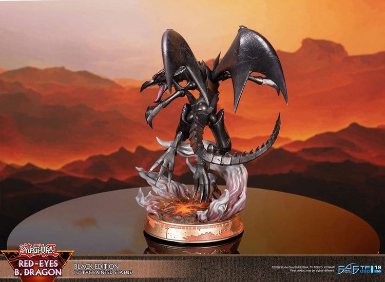 [PREORDINE] Statua Yu-Gi-Oh! Red-Eyes Black Dragon Versione Nera 33 cm - First 4 Figures - Statue