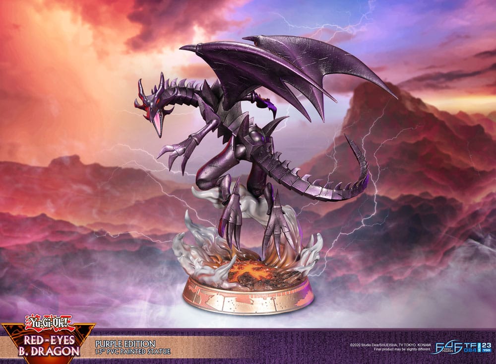 [PREORDINE] Statua Yu-Gi-Oh! Red-Eyes B. Dragon Versione Viola 33 cm - First 4 Figures - Statue