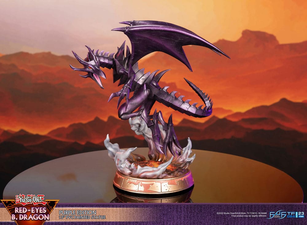 [PREORDINE] Statua Yu-Gi-Oh! Red-Eyes B. Dragon Versione Viola 33 cm - First 4 Figures - Statue