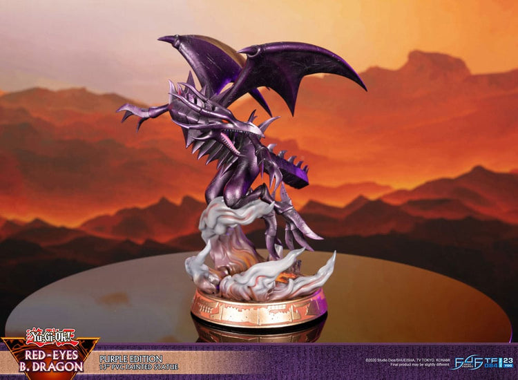 [PREORDINE] Statua Yu-Gi-Oh! Red-Eyes B. Dragon Versione Viola 33 cm - First 4 Figures - Statue