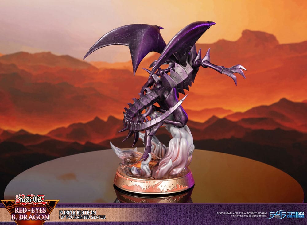 [PREORDINE] Statua Yu-Gi-Oh! Red-Eyes B. Dragon Versione Viola 33 cm - First 4 Figures - Statue
