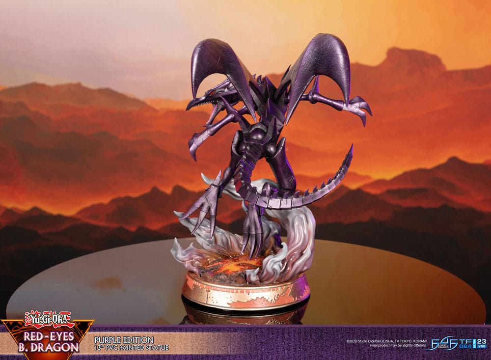 [PREORDINE] Statua Yu-Gi-Oh! Red-Eyes B. Dragon Versione Viola 33 cm - First 4 Figures - Statue