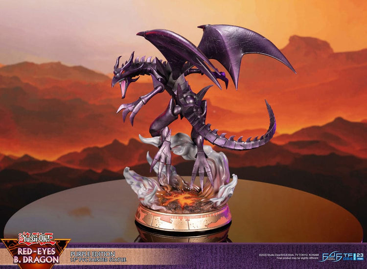 [PREORDINE] Statua Yu-Gi-Oh! Red-Eyes B. Dragon Versione Viola 33 cm - First 4 Figures - Statue