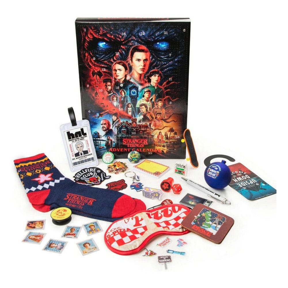 Calendario dell'Avvento Stranger Things 4 - 24 Gadget a Sorpresa! - Cinereplicas - Gadgets