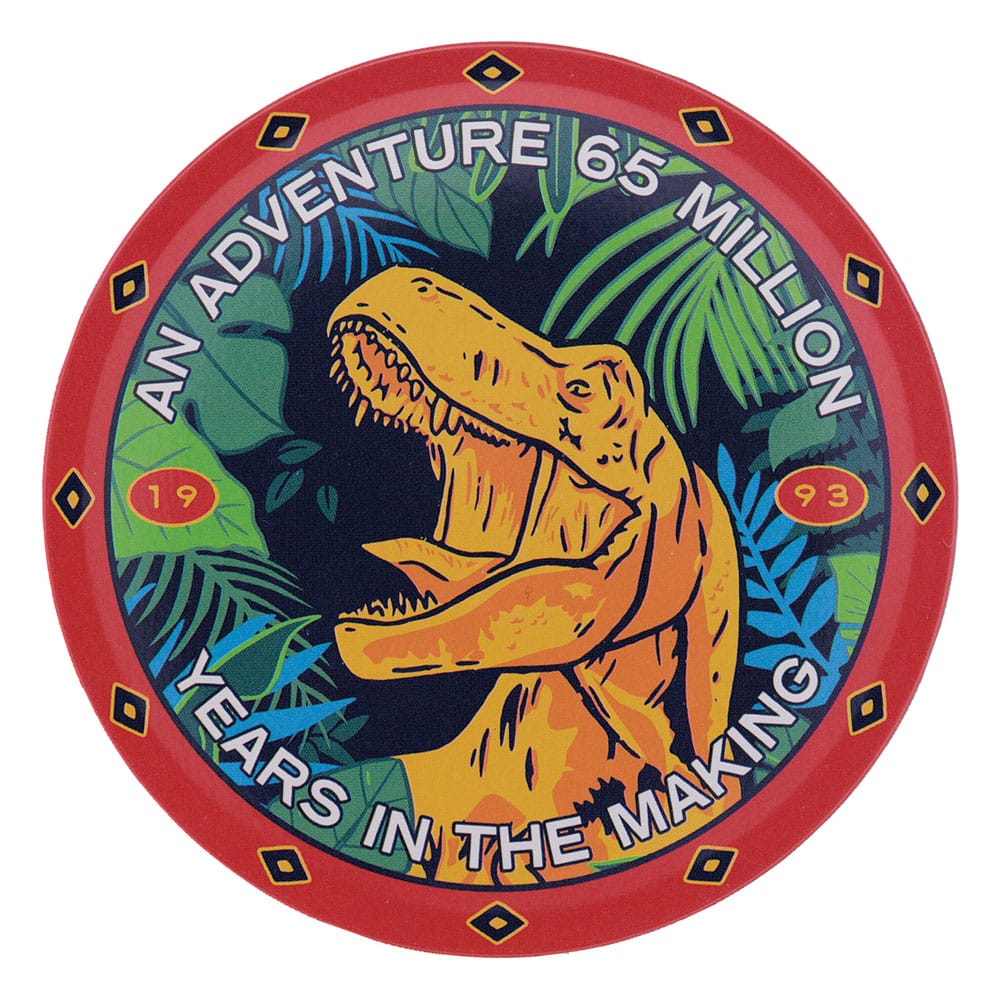 JURASSIC PARK - 4 Embossed Metal Coasters