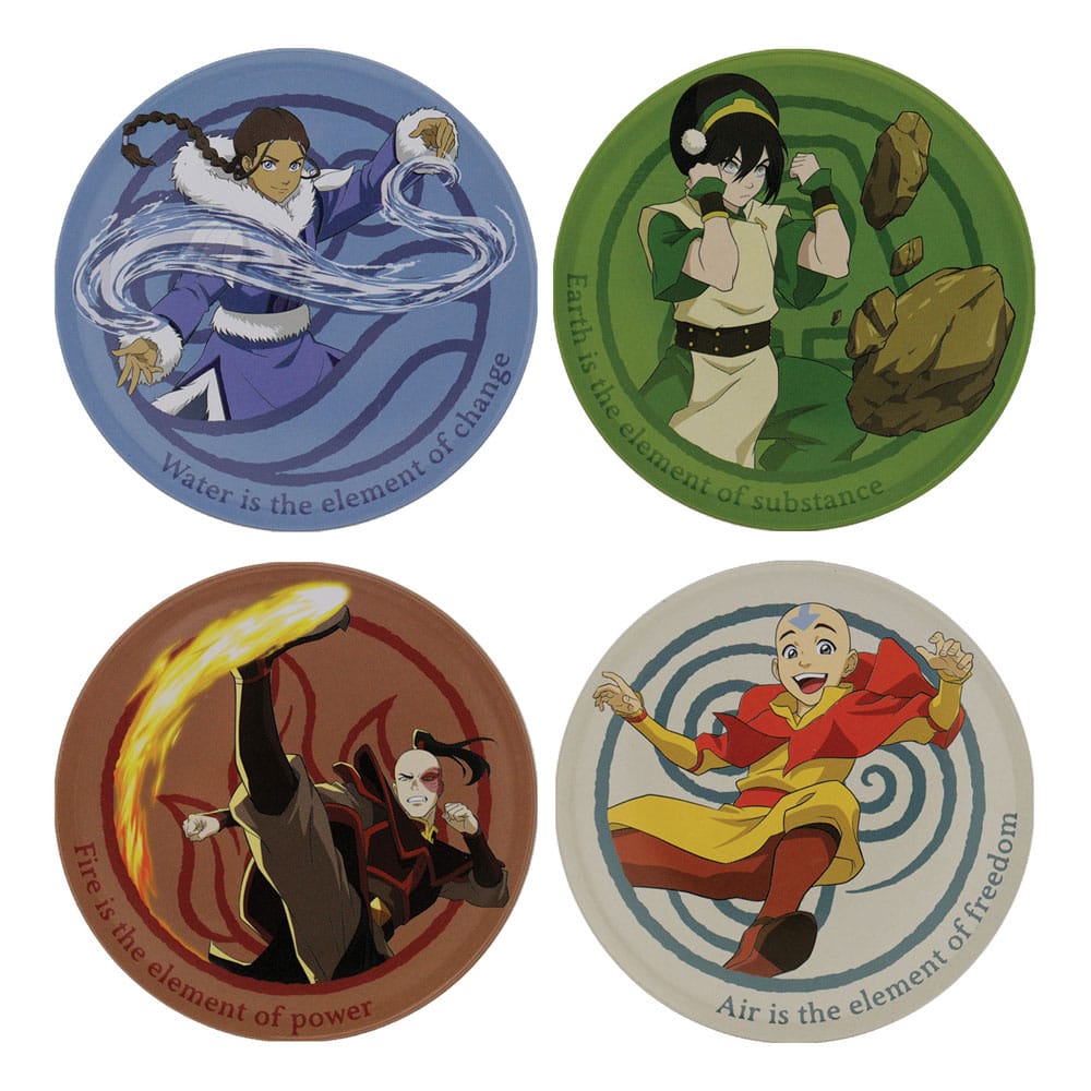 [PREORDER] Avatar The Last Airbender Coaster 4-Pack