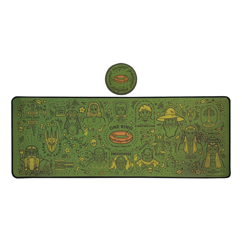 THE LORD OF THE RINGS - XL Desktop Mat + 1 Coaster