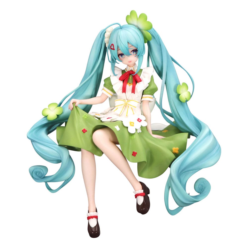 HATSUNE MIKU - Flower Fairy Clover - Statue Noodle Stopper 15cm