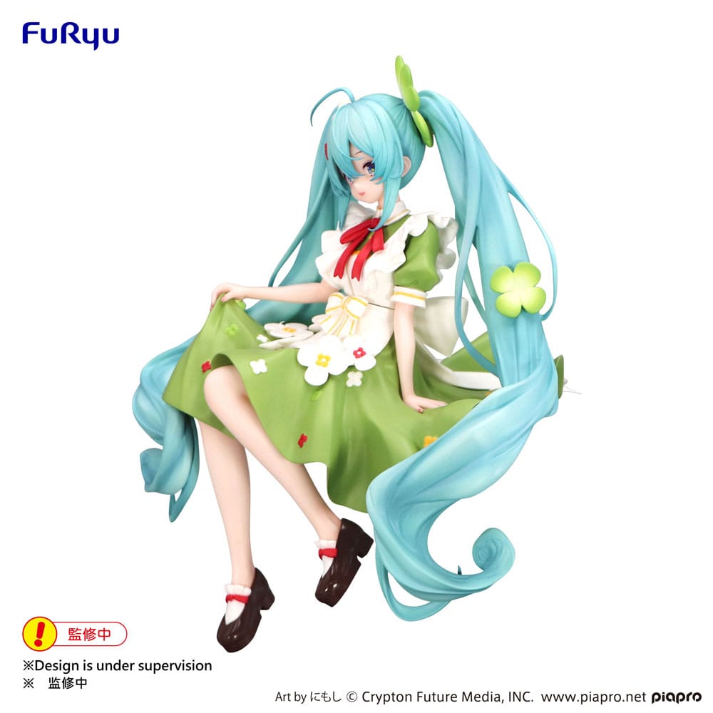 HATSUNE MIKU - Flower Fairy Clover - Statue Noodle Stopper 15cm
