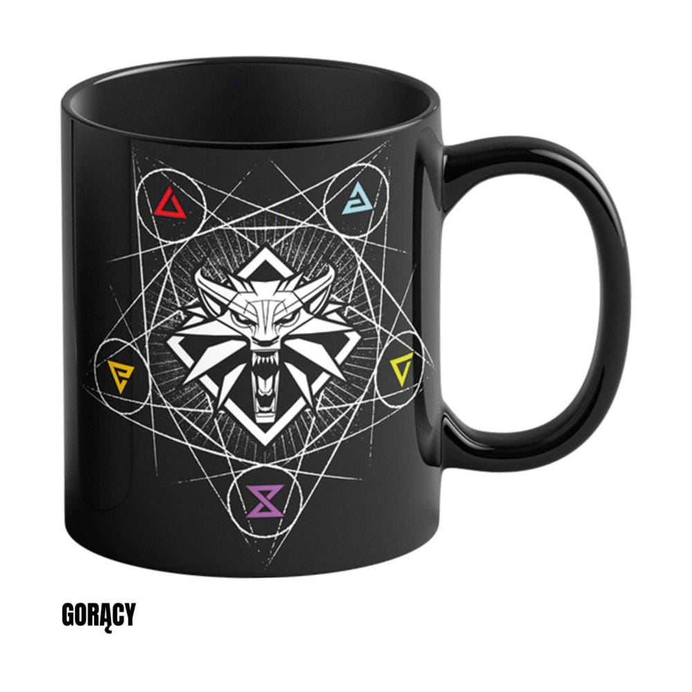 [PREORDER] The Witcher III: Wild Hunt Heat Change Mug Witcher Signs 480 ml