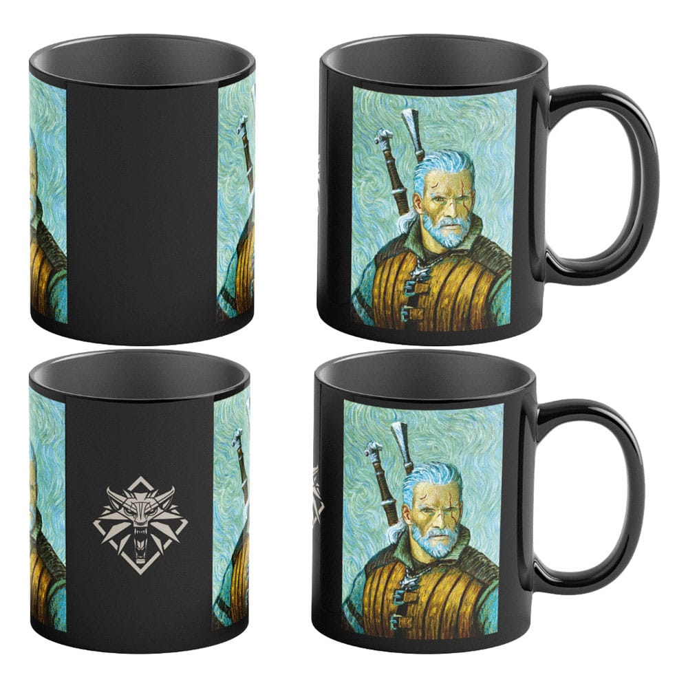 [PREORDER] The Witcher III: Wild Hunt Game Art Chronicles Heat Change Mug Geralt inspired by Vincent van Gogh 450 ml