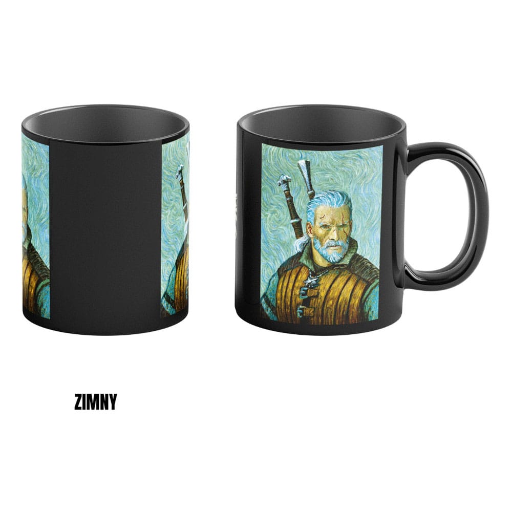 [PREORDER] The Witcher III: Wild Hunt Game Art Chronicles Heat Change Mug Geralt inspired by Vincent van Gogh 450 ml