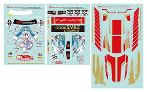 [PREORDINE] Set Adesivi Hatsune Miku GSR Character Customization per Auto RC 1/10 Racing Miku SPA 2025 Ver. - Good Smile Racing - Toppe e adesivi