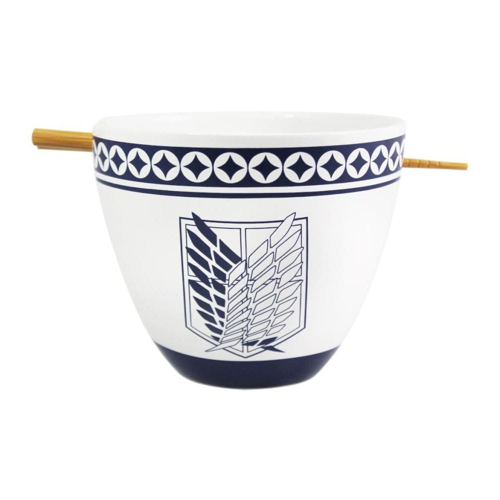 [PREORDER] Attack on Titan Ramen Bowl with Chopsticks Emblem 473 ml